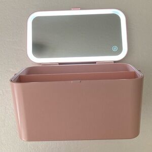 Makeup Organizer with Mirror and Light.